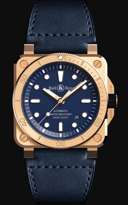 Bell & Ross BR 03-92 DIVER BRONZE NAVY BLUE BR0392-D-BU-BR/SCA Replica Watch